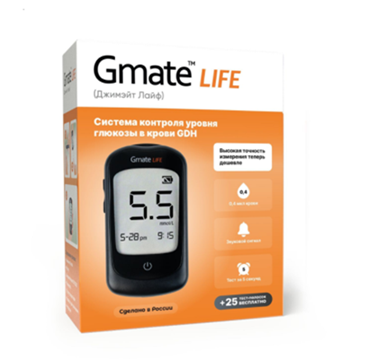 Система контроля уровня глюкозы в крови Gmate Life — логотип